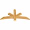 Ekena Millwork Alberta Rough Sawn Timber Gable Bracket, Western Red Cedar, 48"W x 24"H x 2"D x 4"F, 12/12 Pitch GBW048X24X0204ALB00RWR - alternate 4